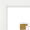 Craig Frames Contemporary White Satin Picture Frame with Mat